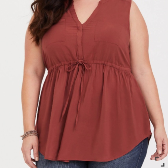 torrid Tops - Torrid Challis Babydoll Tunic